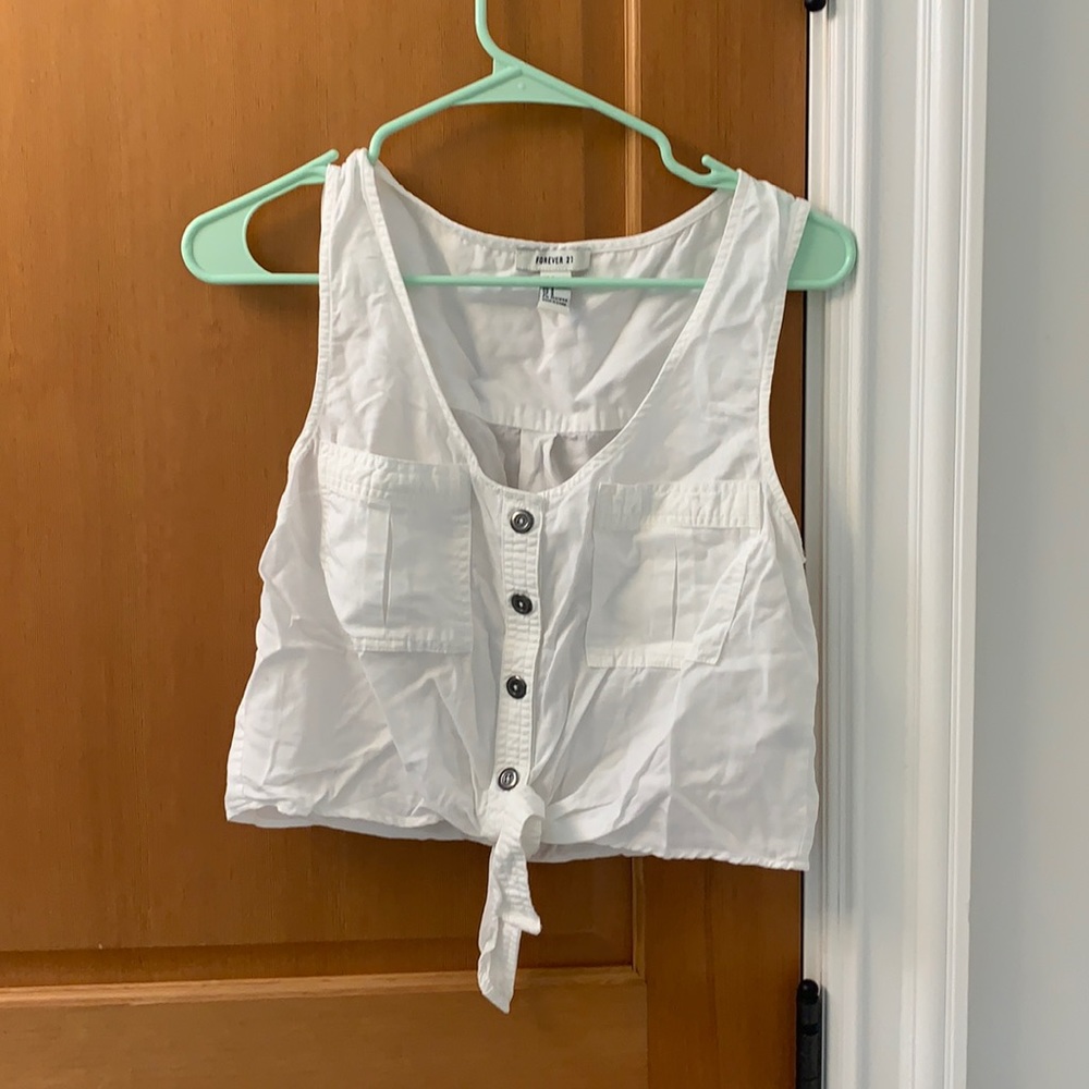 forever 21 tie crop top
